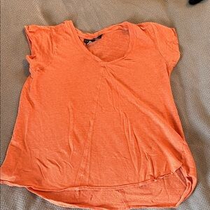 Tahari Vibrant Orange Short Sleeve Tee